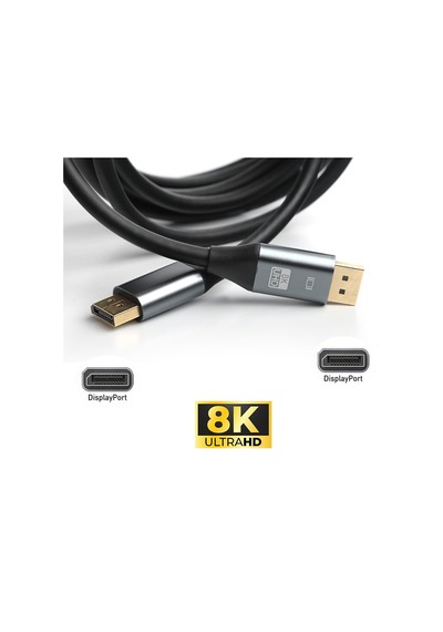 Display Port 8k Uhd V1.4 Display Erkek Erkek Ses Ve Görüntü Kablosu 5m