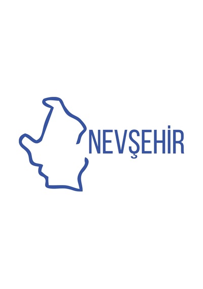 Nevşehir Harita Araba Sticker 17x17 Cm Mavi