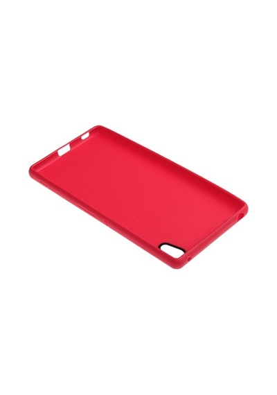 Xperia Z3 Plus İle Uyumlu Kılıf Line Serisi Yatay Çizgili Silikon Kırmızı