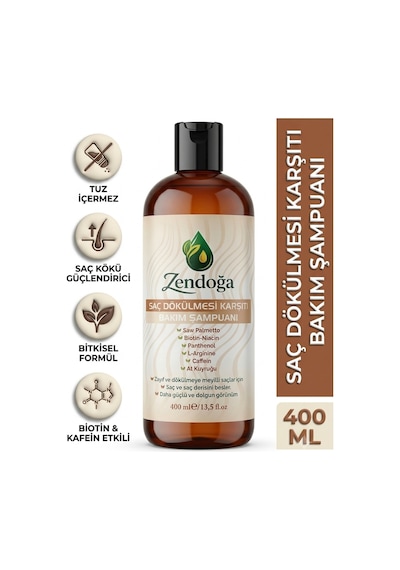 Zendoğa Yoğun Biotin & Kafein Kompleks Dökülme Karşıtı Şampuan 400 ML