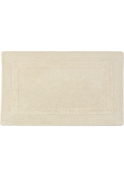 Reversible Banyo Paspası, %100 Mısırlı Pamuk Ekru
