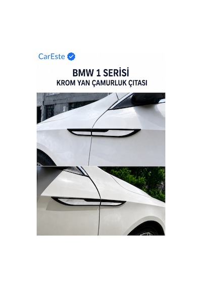 Bmw 1 Serisi F20 2012-2019 Krom Yan Çamurluk Çıtası 4 Parça Araç Aksesuarı