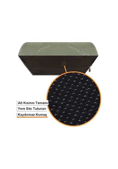 Beddo Bambu Serisi Masa Altı Ayaklık Yastık Haki Beddo Bambu Serisi Masa Altı Ayaklık Yastık Haki