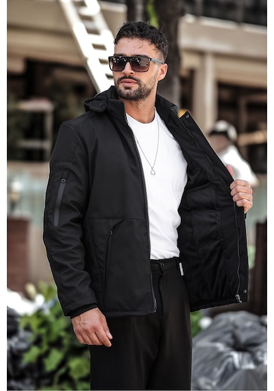 Outdoor Su,soğuk,rüzgar Geçirmez Içi Elyaf Dolgulu Softshell Erkek Montu Siyah Outdoor Su,soğuk,rüzgar Geçirmez Içi Elyaf Dolgulu Softshell Erkek Montu Siyah