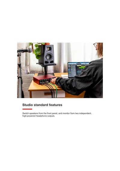 Focusrite Scarlett 18i16 4. Nesil Usb Ses Arayüzü, Şarkı Yazma, Müzik Prodüksiyonu, Kayıt Ve Podcasting İçin Yüksek Kalite, Stüdyo Kalitesinde Kayıt Ve Kayıt Yapmak İçin Gerekli Tüm Yazılımlar