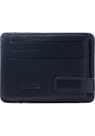 Lacivert Cüzdan & Kartlık Unisex 544 Grande Deri Cüzdan Kartlık