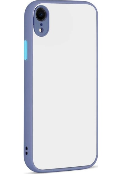 Apple Uyumlu iPhone XR 6.1 Kılıf Zore Hux Düğme Ve Kapak Zıt Renk Kılıf