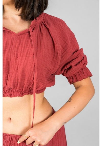 Reglan Kol Crop Çok Renkli