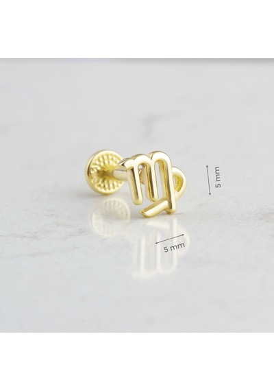 Glorria Altın Başak Burcu Tragus Piercing Çok Renkli