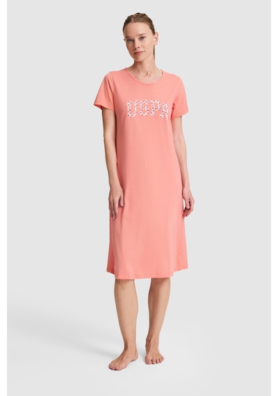 U.s. Polo Assn. Kadın Somon Pijama Takım 50326517-vr047