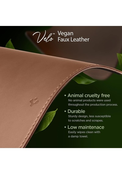 Spigen Regnum Büyük Boy 90x40cm Mouse Pad Vegan Deri Ld302 Kahverengi - App04763 Spigen Tr li