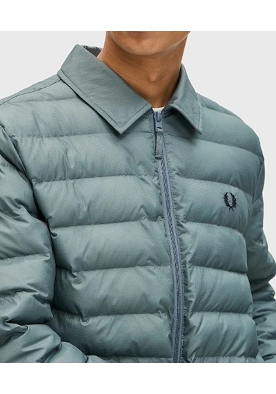 Fred Perry J1301 Collared Insulated Erkek Mont Yeşil