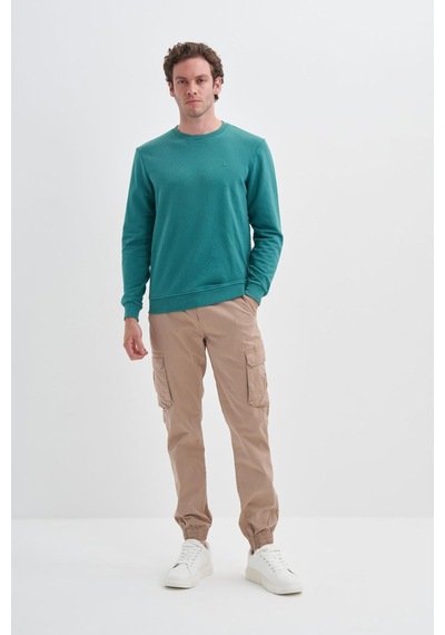 Cazador 5610 Erkek 3 İplik Sweatshirt Orman Yeşili