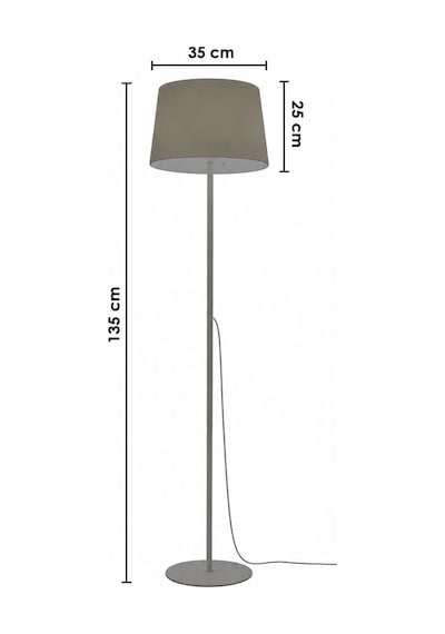 Lucca Model Siyah Metal Ayaklı Bohem Lambader 145 Cm Kumaş Başlıklı Salon Yatak Odası Köşe Aydınlatma