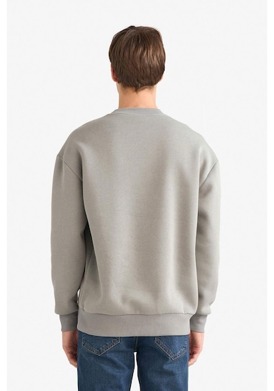 Defacto Boxy Fit Bisiklet Yaka Baskılı Sweatshirt X8282az25augr169 Gri Defacto Boxy Fit Bisiklet Yaka Baskılı Sweatshirt X8282az25augr169 Gri
