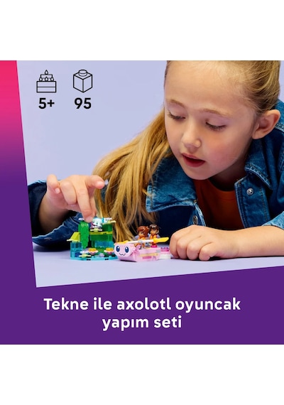 LEGO® Friends Axolotl Macera Teknesi 42681 -5 Yaş ve Üzeri Çocuklar için 2 Minifigür İçeren Yaratıcı Oyuncak Yapım Seti  (95Parça)