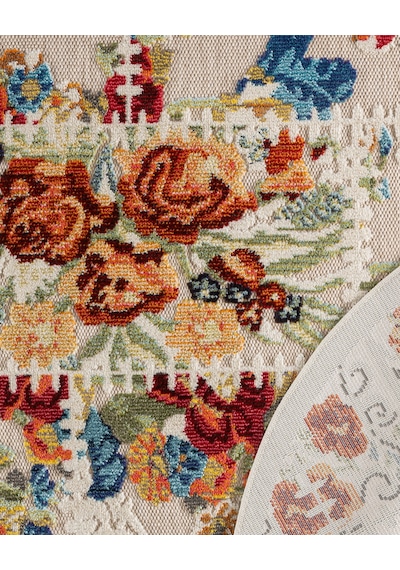 Madame Coco Flavigny Oval Halı - Koyu Bej/kahverengi - 160x230 Cm 8684427189771 Çok Renkli