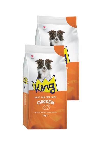 King Tavuklu Yetişkin Köpek Maması 2 X 7 Kg