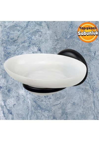 Sabunluk Katı Sabunluk Yapışkanlı El Sabunluğu Siyah Çok Renkli