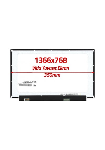 N156BGA-EA3 REV.C5 15.6" 30 Pin Vidasız Ekran Panel 1366X768 350m