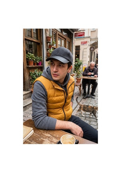 Emybox Deri Siperlikli Kaşe Kadife Şapka Unisex Kışlık - Ayarlanabilir Urban Stil Baseball Cap Füme
