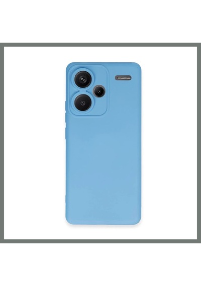 Bezos Redmi Note 13 Pro Plus Uyumlu Kılıf Nano İçi Kadife Silikon - Mavi Mmbz
