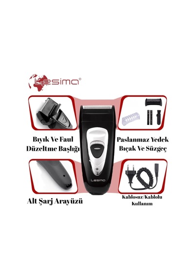 Ls-100 Gentelmen Serisi Sakal Yanak Tıraş Ve Faul Düzeltme Tıraş Makinesi