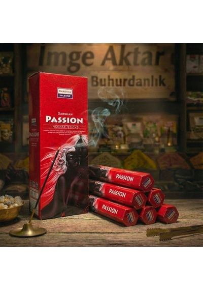 Darshan Passion Tutku Çubuk Tütsü 20'li Paket - Canlı Ve Çekici Çok Renkli