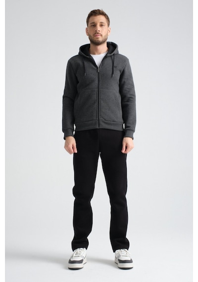 Shooter Sportswear Shooter Erkek Kışlık Eşofman Takımı Luxe Regular Kapüşonlu Antrasit