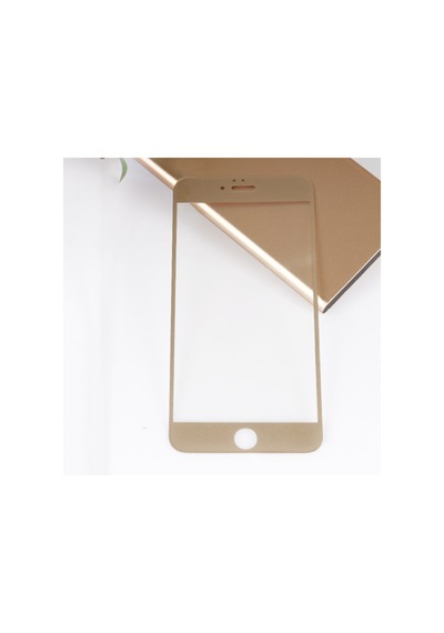 Apple Uyumlu   iPhone 6 Plus/6S Plus Cam Ekran Koruyucu Gold