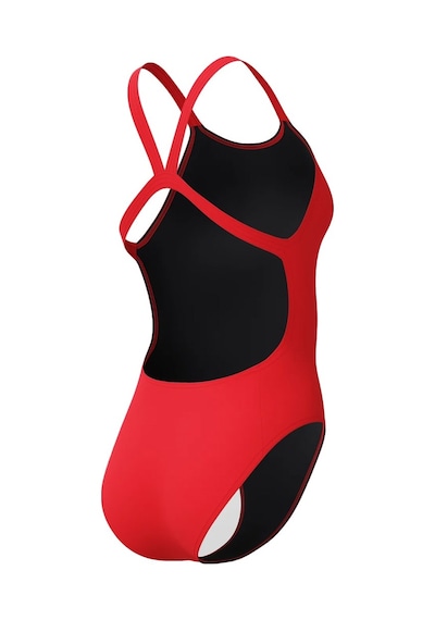 Speedo Solid Endurasoft Leaderback Kadın Yüzücü Mayosu Kırmızı