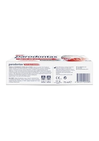 Aktif Diş Eti Onarımı Beyazlatıcı Diş Macunu 75 Ml