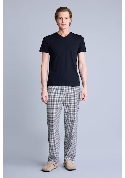 Defacto Slim Fit Dar Kesim V Yaka Üst L4884az26spbk27 Siyah-bk27