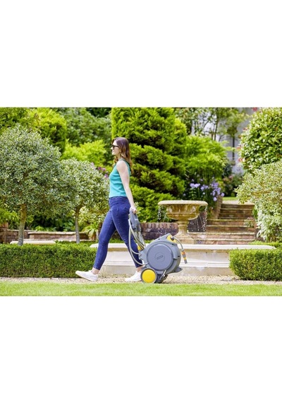 Hozelock 100488h Tekerlekli 35 M Hortumlu Otomatik Geri Sarmalı Hortum Toplama Makara Seti