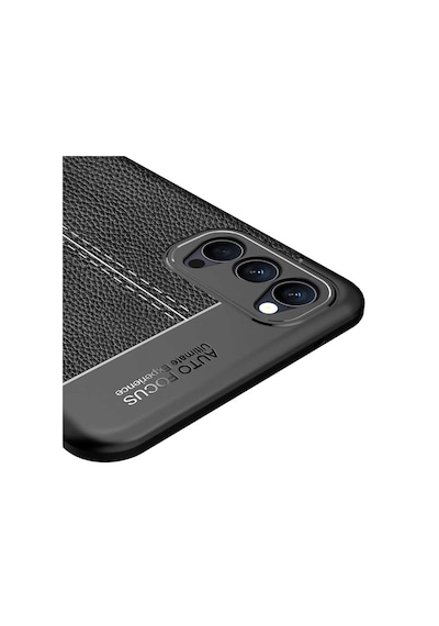 Oppo Reno 4 Kilif Tam Korumali Deri Görünümlü Silikon Kapak 463562317