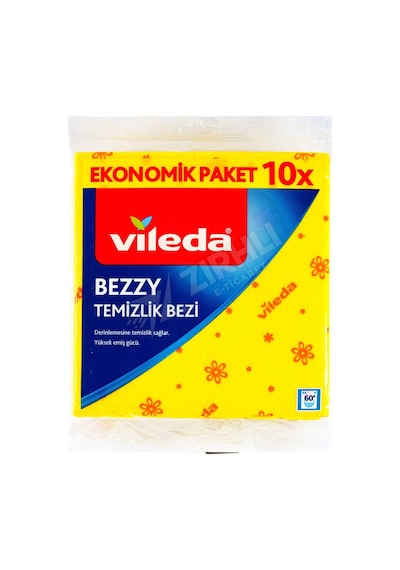 2 Adet Vileda Temizlik Bezi 10 Lu Bezzy Çok Renkli