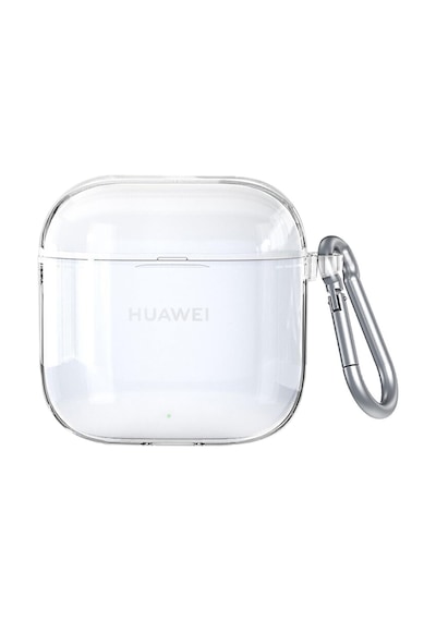 Huawei Freeclip 2 Kulaklık Uyumlu Mat Silikon Kılıf + Kanca Şeffaf