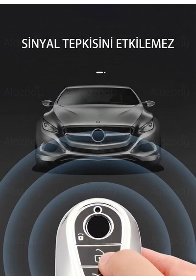 Mercedes Benz C E S Class C200 C300 W206 W223 S400 S450 S480 S500 Parlak Tpu Anahtar Kılıfı Rose