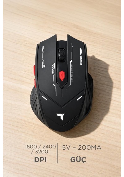 Özel Seri Cep Ofis Bilgisayar Faresi Mouse Çift Modlu Sessiz Kablosuz Oyuncu Fare Tm20 Siyah