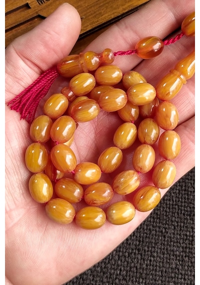 9 x 12 MM Mişmişi Sandaloz Baga Tesbih, Yeni Döküm Miskevi Baga, Katalin Kanayan Baga Tesbih