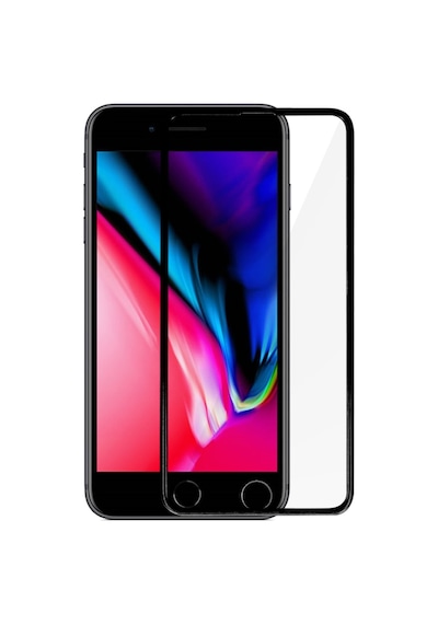 iPhone Uyumlu 7 Plus 18d Cam Ekran Koruyucu - Beyaz