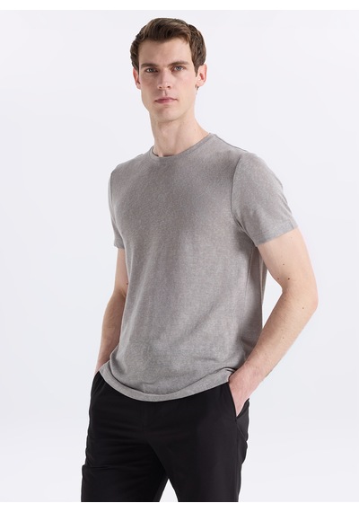 Fabrika Gri Erkek Pamuklu T-shirt F6sm-tst 2900