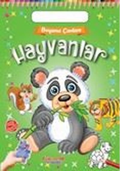 Hayvanlar - Boyama Çantam - Renkli Çıkartmalı- Yumurcak Yayınları