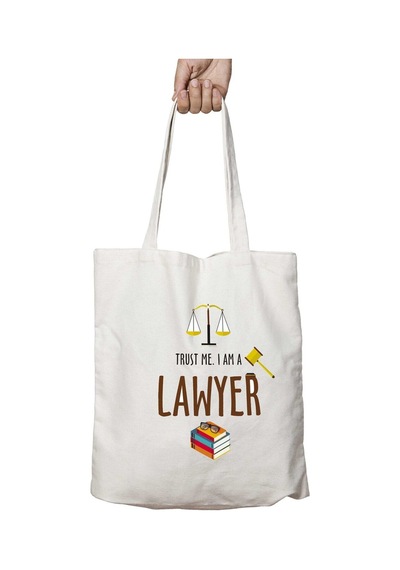 Art Hediye Avukat Lawyer İki Taraf Kalıcı Yıkanabilir Okul Plaj Omuz Bez Çanta Çok Renkli