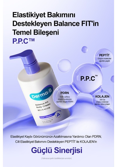 Pdrn Ve Kolajen İçerikli, Fit Ve Sıkı Görünüm Sunan Masaj Kremi Derma:b Balance Fıt Body Cream