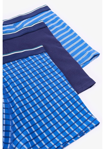 Penti Erkek Renkli Blue Check Çoklu Boxer
