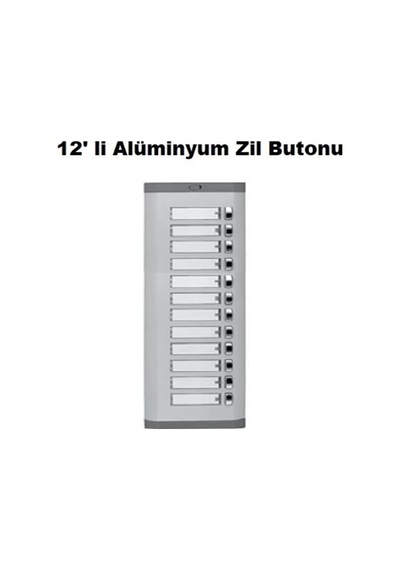 12 Li Alüminyum Zil Butonu