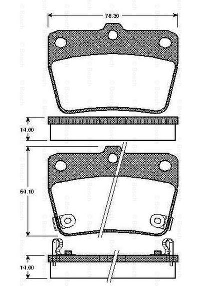Disk Balata Toyota Rav 4, Chery Tıggo Arka - Bosch