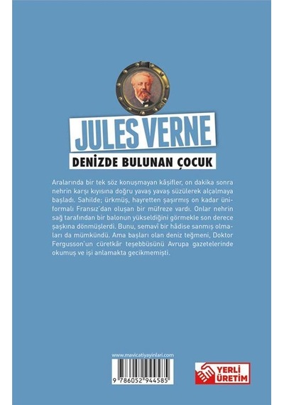 Denizde Bulunan Çocuk-Jules Verne Serisi - Jules Verne - Mavi Çatı Yayınları