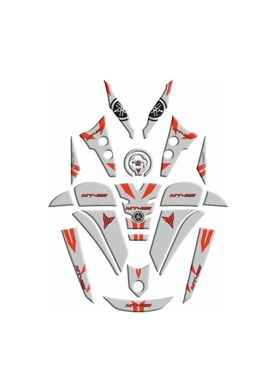 Gogo Yamaha Mt25 2020-2024 Full Tank Pad Set 008